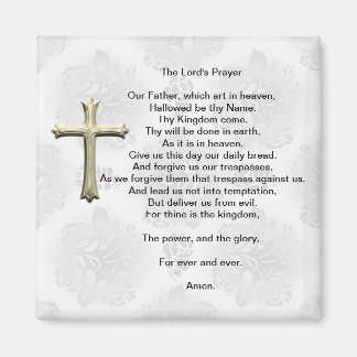 Imán La oración del Señor (blanca)