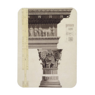 Imán La orden compuesta (w/c, lavado, pluma y tinta