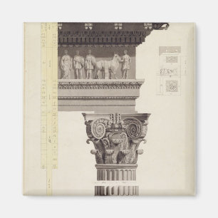 Imán La orden compuesta (w/c, lavado, pluma y tinta