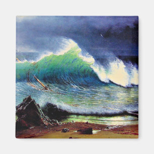 Imán La orilla del mar turquesa 