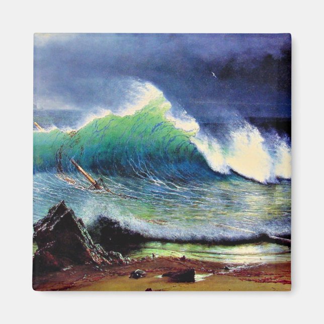 Imán La orilla del mar turquesa (Frente)