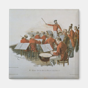 Imán La orquesta de Juan Strauss en una bola de la