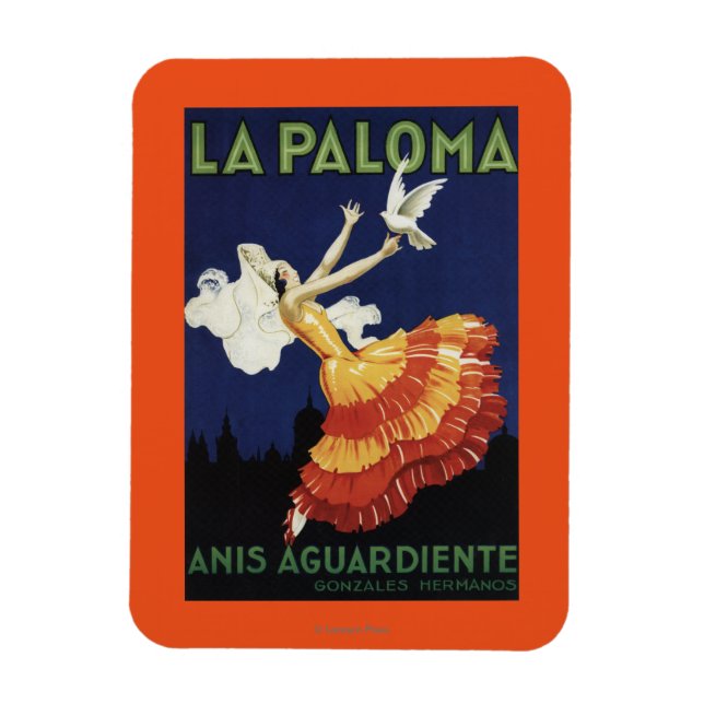 Imán La Paloma - Anis Aguardiente Promocional (Vertical)