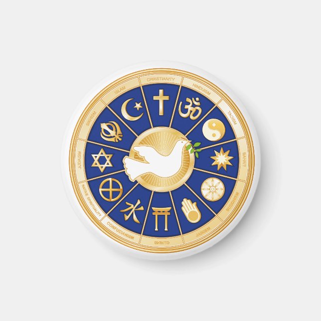 Imán La paloma de la paz (Frente)