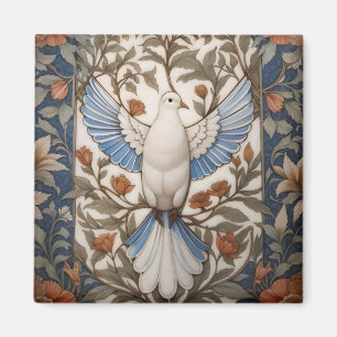 Imán La Paloma Pacífica de William Morris inspiró la fl