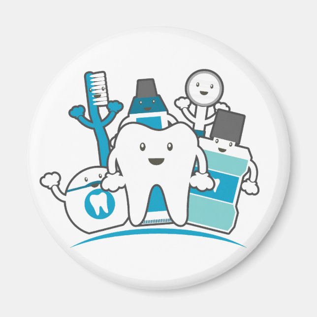 Imán La pandilla de los dientes limpios (Frente)