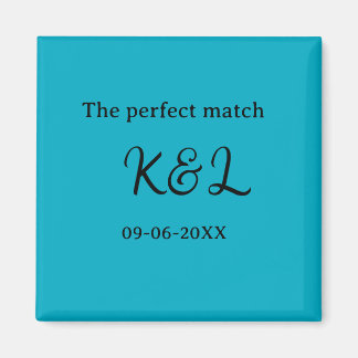 Imán La pareja de la coincidencia perfecta nombre letra