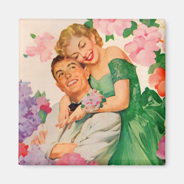 Imán la pareja feliz (Frente)
