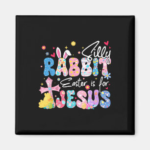 Imán La Pascua De Rabbit Silenciosa Es Para Jesús Chris
