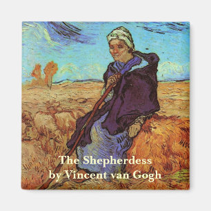 Imán La pastora (según Millet) por Vincent van Gogh