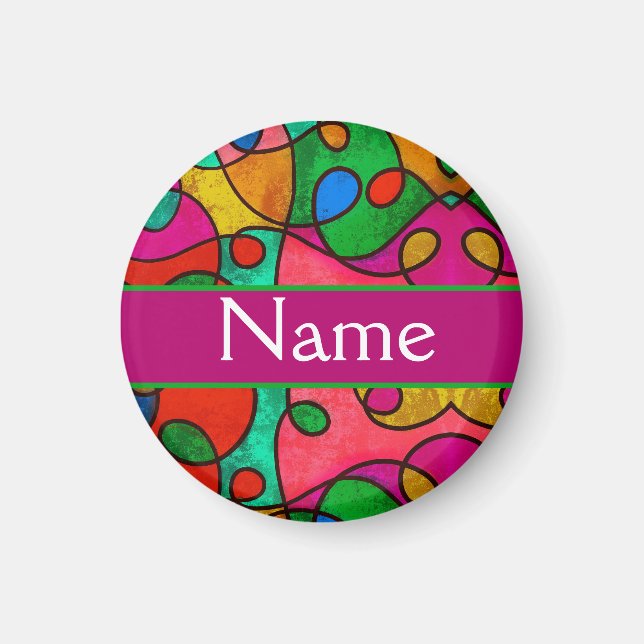 Imán La patrulla Gepersonaliseerde kleuren cumplió con  (Frente)