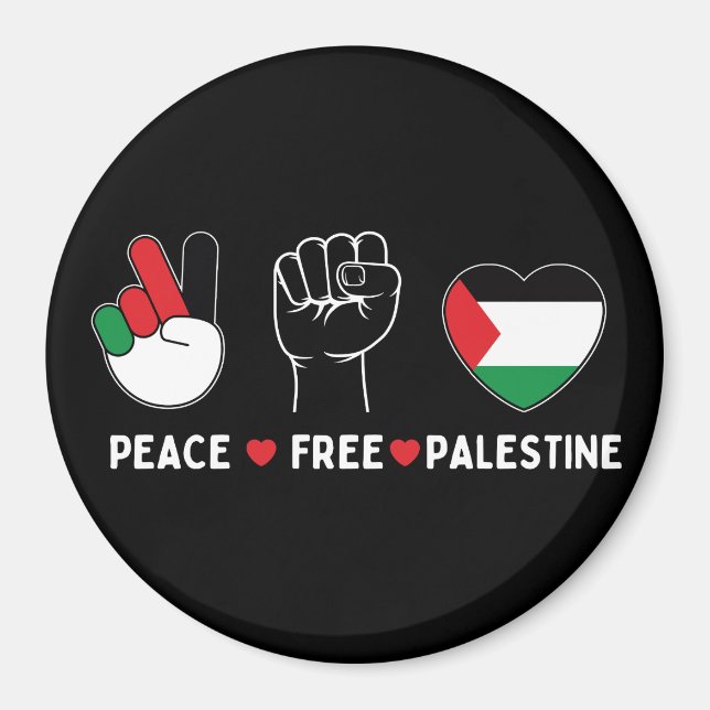 Imán la paz ama palestina - libertad para los palestino (Frente)