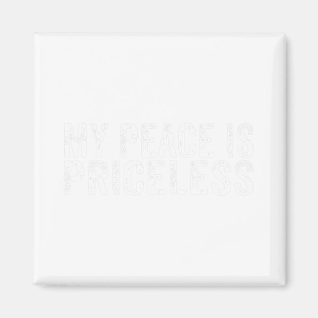 Imán La paz es invaluable conciencia de la salud mental (Frente)