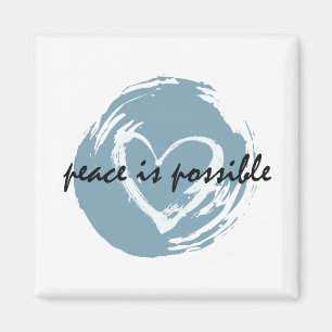 Imán La paz es posible corazón