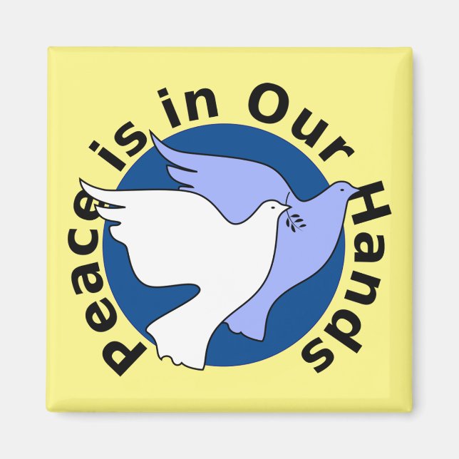 IMÁN LA PAZ ESTÁ EN NUESTRAS MANOS (Frente)