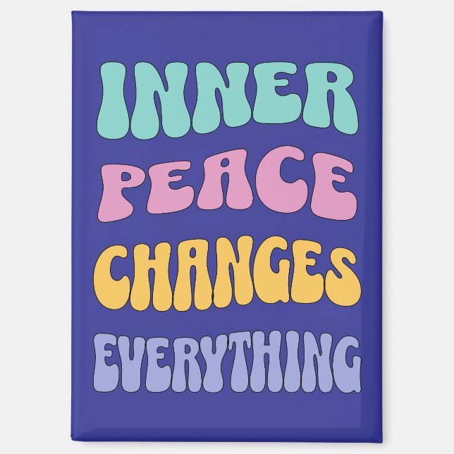 Imán La paz interior lo cambia todo (Anverso)