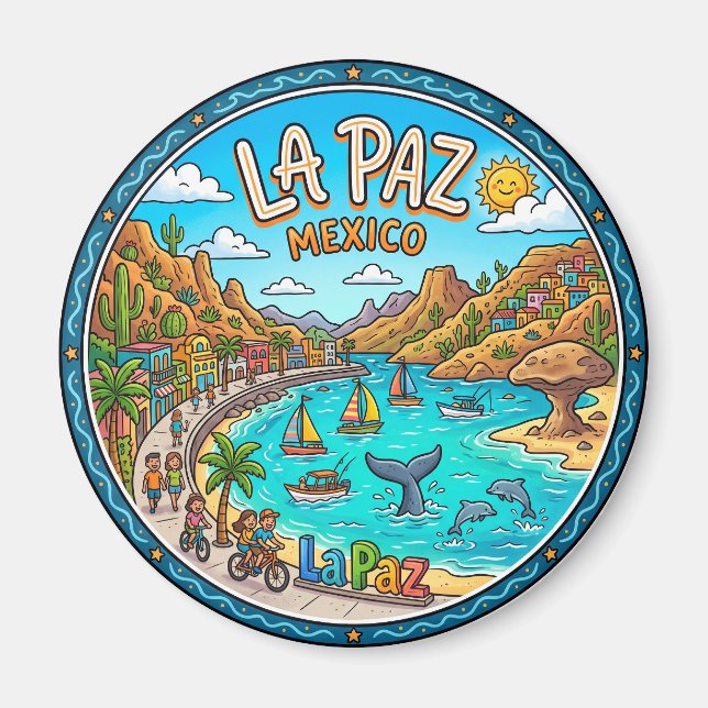 Imán La Paz México (Frente)