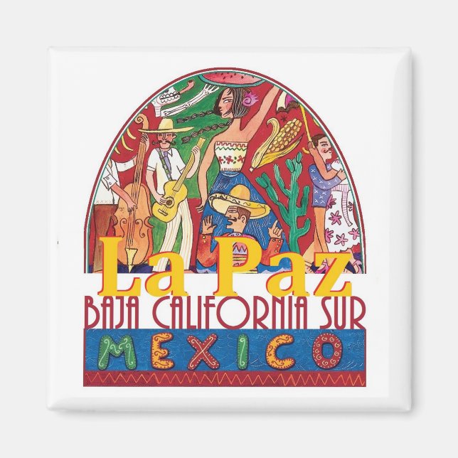 Imán LA PAZ México (Frente)