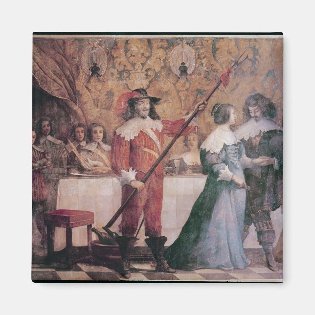 Imán La pelota de la corte (Frente)