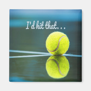Imán La pelota de tenis le daría un regalo divertido