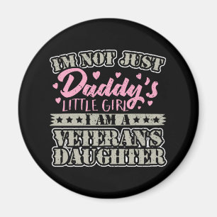 Imán La pequeña niña de papá, hija de veterano militar