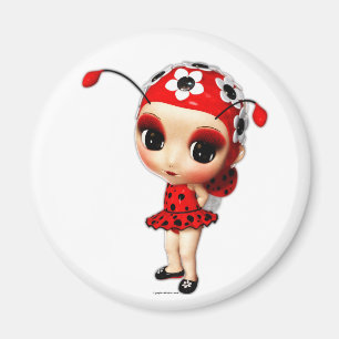 Imán La pequeña señorita Ladybug
