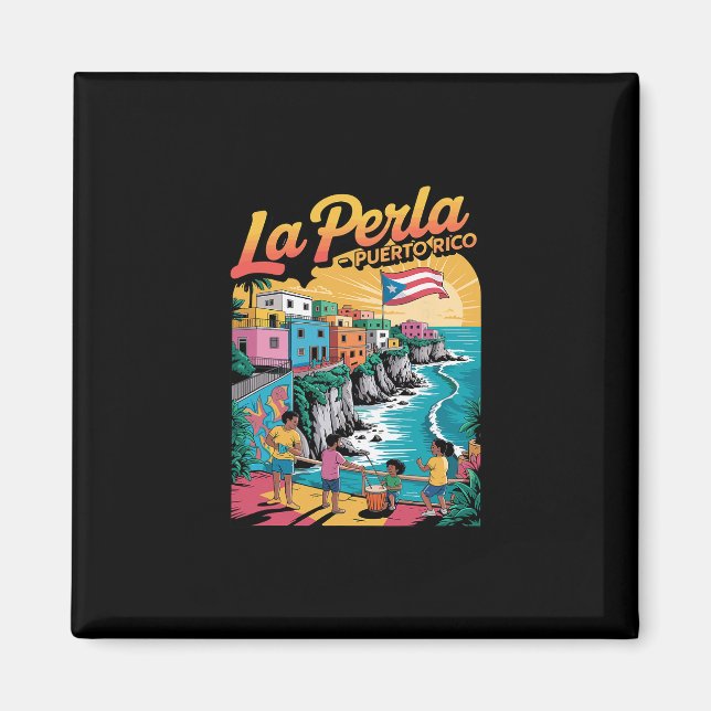 Imán La Perla Puerto Rico Recuerdo  (Frente)