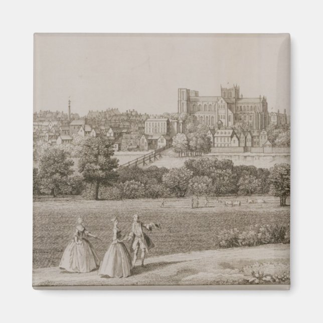 Imán La perspectiva sudoriental de Rippon, 1731-48 (lín (Frente)