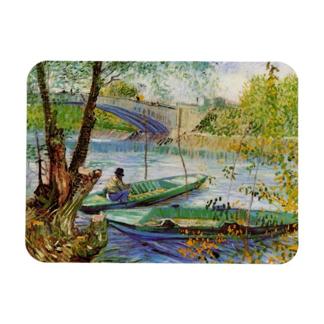 Imán La pesca de Van Gogh en primavera, Pont de Clichy (Horizontal)