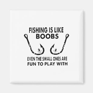 Imán La pesca es como el pecho, incluso las pequeñas so