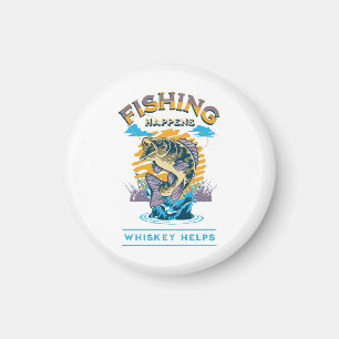 Imán La Pesca Ocurre. ¡Whiskey Ayuda!