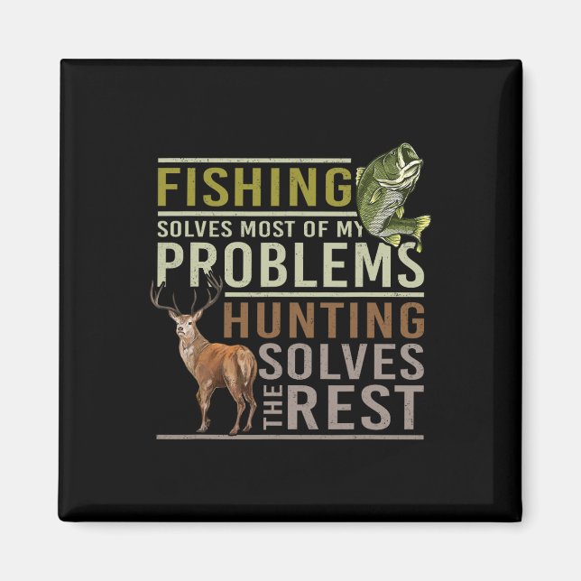 Imán La Pesca Resuelve La Mayoría De Mis Problemas Con  (Frente)