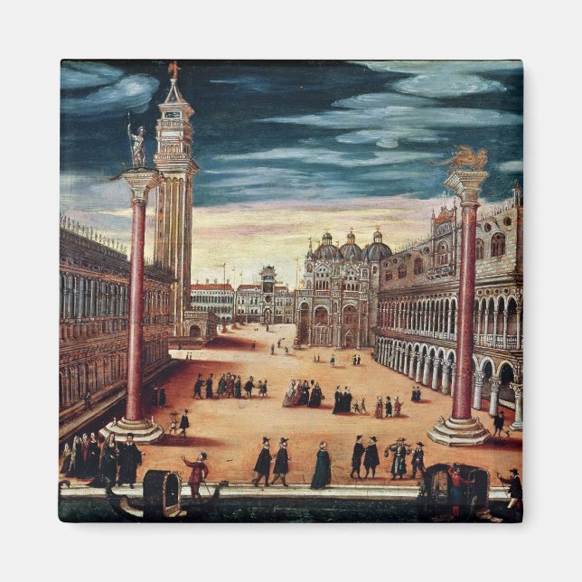 Imán La Piazzetta di San Marco, Venecia (Frente)