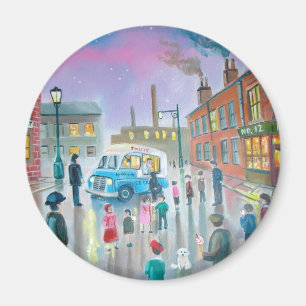 Imán La pintura al óleo de Van del helado