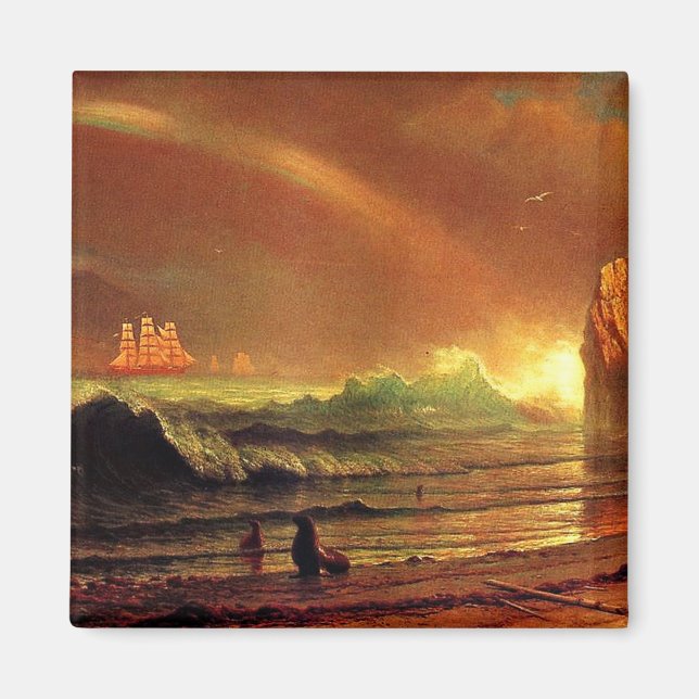 Imán La pintura de Albert Bierstadt, la Puerta de Oro (Frente)