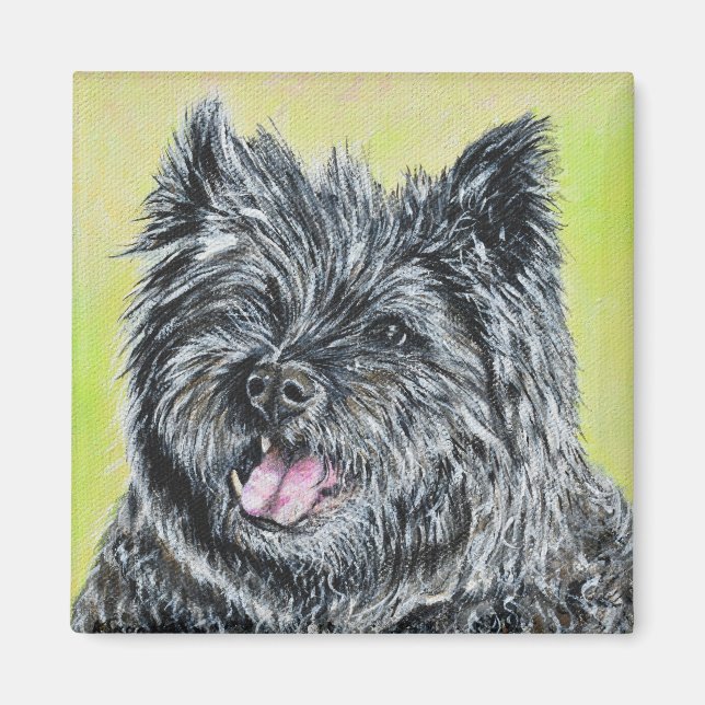 Imán La pintura de Cairn Terrier (Frente)