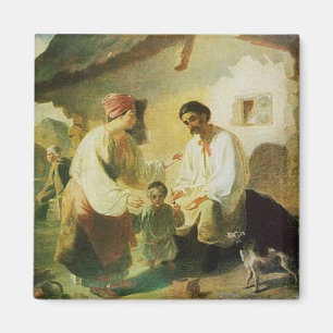 Imán La pintura de Shevchenko - familia rural