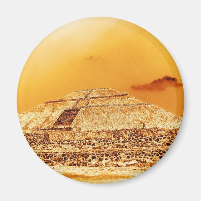 Imán La pirámide solar México (Frente)