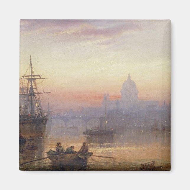 Imán La piscina de Londres al amanecer, 1876 (Frente)