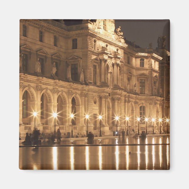 Imán La piscina del Louvre, París, Francia (Frente)