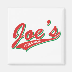 Imán La pizza y las pastas de Joe