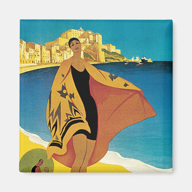 Imán La Plage de Calvi, Corse (Frente)