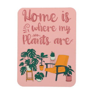 Imán La Planta Lover Hogar Es Donde Están Mis Plantas