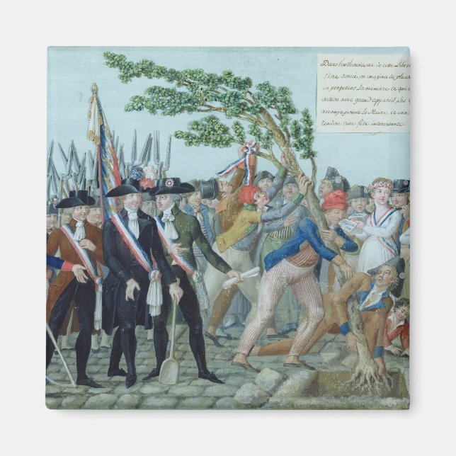 Imán La plantación de un árbol de la libertad, c.1789 (Frente)