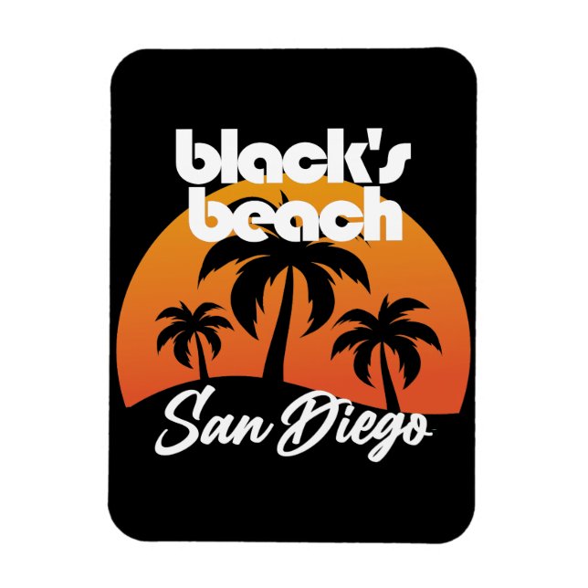 Imán La playa de Black's Beach, San Diego (Vertical)