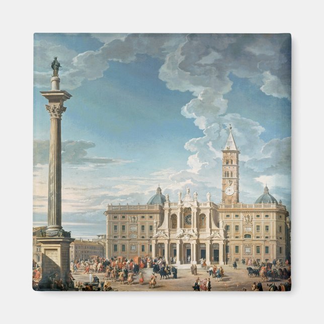 Imán La Plaza Santa Maria Maggiore, 1752 (Frente)