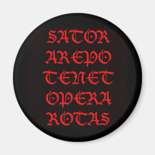 Imán La Plaza Sator (carta negra de Lucida)
