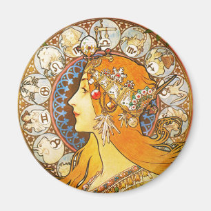 Imán La Plume Zodiaque, Mucha