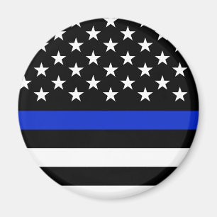 Imán La policía diseñó la bandera americana