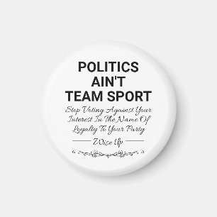 Imán La política no es un deporte de equipo